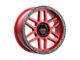KMC Mesa Candy Red with Black Lip 6-Lug Wheel; 17x8.5; 0mm Offset (15-20 Yukon)