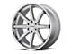 KMC Reverb Brushed Silver with Chrome Lip 6-Lug Wheel; 22x9.5; 30mm Offset (15-20 Yukon)