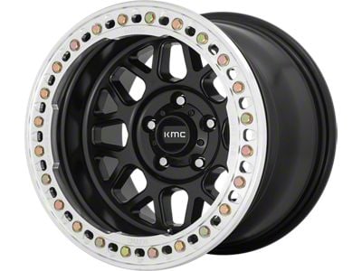 KMC Grenade Crawl Satin Black 6-Lug Wheel; 20x10; -48mm Offset (99-06 Sierra 1500)