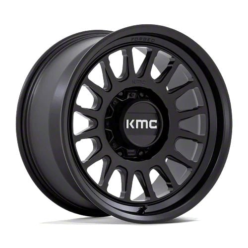 KMC RAM 2500 Impact Satin Black 8-Lug Wheel; 18x9; -12mm Offset ...