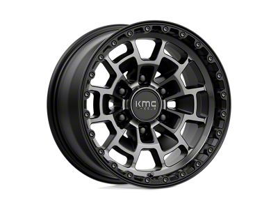 KMC Summit Satin Black with Gray Tint 6-Lug Wheel; 16x8; 0mm Offset (19-23 Ranger)