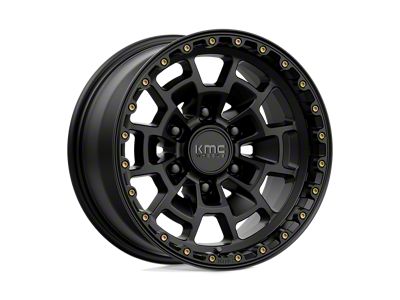 KMC Summit Satin Black 6-Lug Wheel; 16x8; 0mm Offset (19-23 Ranger)