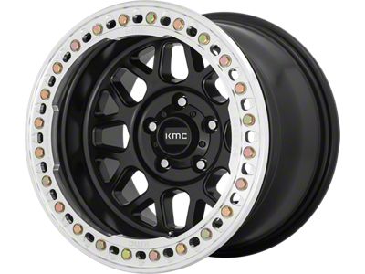 KMC Grenade Crawl Satin Black 6-Lug Wheel; 20x10; -48mm Offset (19-24 Sierra 1500)