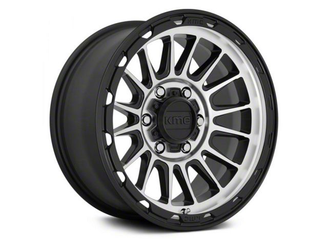 KMC Impact Satin Black Machined 8-Lug Wheel; 17x8.5; 0mm Offset (23-24 F-250 Super Duty)