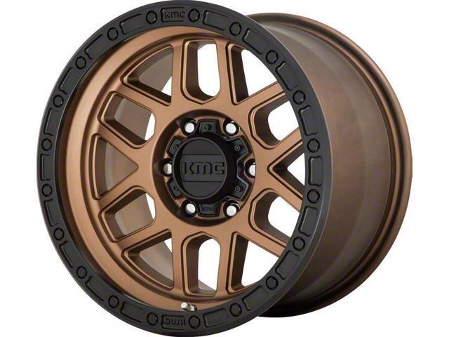 KMC Mesa Matte Bronze with Black Lip 8-Lug Wheel; 20x9; 0mm Offset (23-24 F-250 Super Duty)