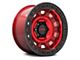 KMC Tank Beadlock Candy Red 8-Lug Wheel; 17x9; -38mm Offset (23-24 F-250 Super Duty)