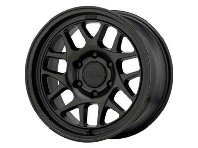 KMC Bully Ol Satin Black 6-Lug Wheel; 17x8.5; 18mm Offset (24-25 Ranger)