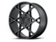 KMC Crosshair Satin Black 6-Lug Wheel; 20x8.5; 35mm Offset (2024 Ranger)