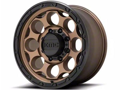 KMC Dirty Harry Matte Bronze with Black Lip 6-Lug Wheel; 17x9; -12mm Offset (24-25 Ranger)