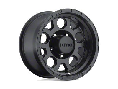 KMC Enduro Matte Black 6-Lug Wheel; 16x9; -12mm Offset (2024 Ranger)