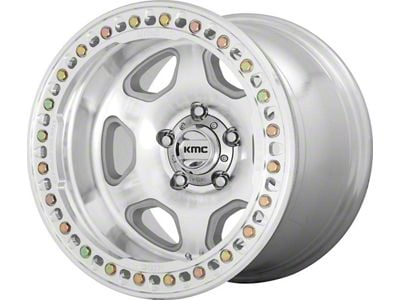 KMC Hex Beadlock Machined 6-Lug Wheel; 20x10; -48mm Offset (24-25 Ranger)