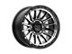 KMC Impact Satin Black Machined 6-Lug Wheel; 17x9; -12mm Offset (2024 Ranger)