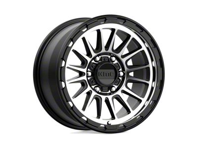 KMC Impact Satin Black Machined 6-Lug Wheel; 17x9; 18mm Offset (2024 Ranger)