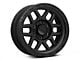 KMC Mesa Satin Black with Gloss Black Lip 6-Lug Wheel; 17x8.5; 0mm Offset (2024 Ranger)