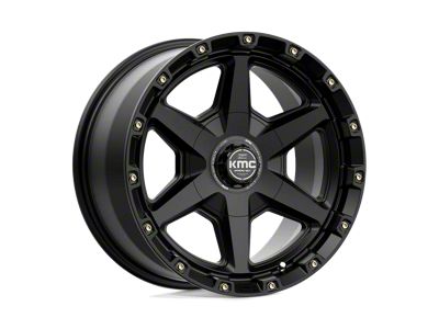 KMC Tempo Satin Black 6-Lug Wheel; 17x9; 18mm Offset (2024 Ranger)