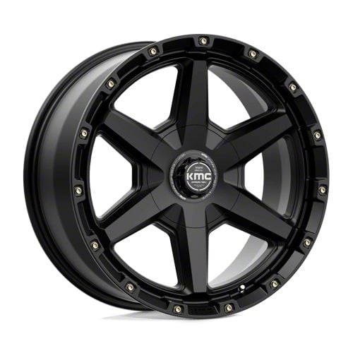 KMC Ranger Tempo Satin Black 6-Lug Wheel; 20x9; 18mm Offset ...