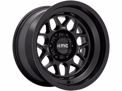 KMC Terra Satin Black 6-Lug Wheel; 17x8.5; 0mm Offset (24-25 Ranger)