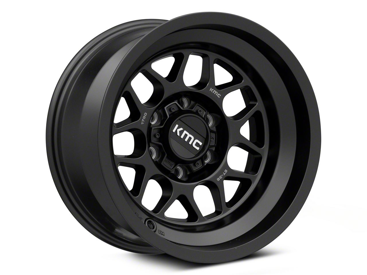 KMC Ranger Terra Satin Black 6-Lug Wheel; 17x9; -38mm Offset ...