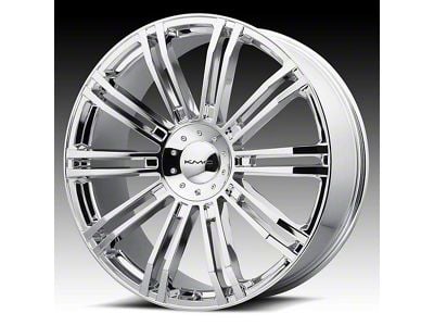 KMC D2 Chrome 6-Lug Wheel; 22x9.5; 35mm Offset (91-96 Dakota)