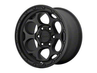 KMC Dirty Harry Textured Black 6-Lug Wheel; 18x8.5; 18mm Offset (91-96 Dakota)