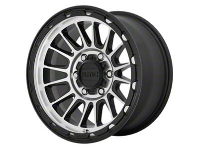 KMC Impact Satin Black Machined 6-Lug Wheel; 18x9; 18mm Offset (91-96 Dakota)