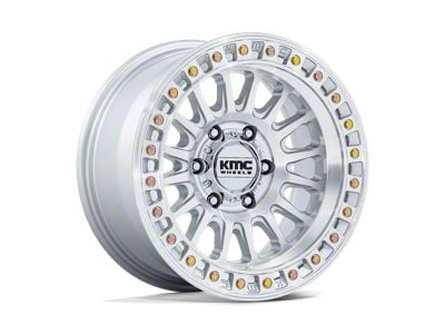 KMC IMS Gloss Silver with Machined Face 8-Lug Wheel; 18x9; 0mm Offset (99-07 F-250 Super Duty)