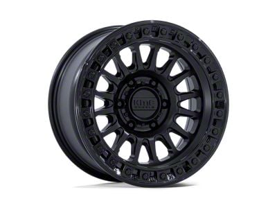 KMC IMS Matte Black with Gloss Black Lip 8-Lug Wheel; 20x9; 0mm Offset (99-07 F-250 Super Duty)