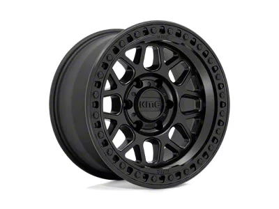 KMC GRS Satin Black 8-Lug Wheel; 18x9; 18mm Offset (99-07 F-350 Super Duty SRW)