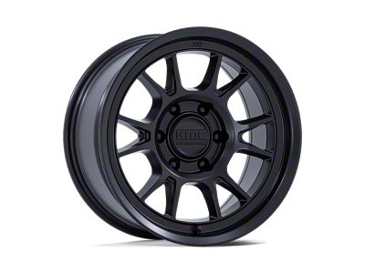 KMC Range Matte Black 6-Lug Wheel; 17x8.5; -10mm Offset (99-06 Sierra 1500)