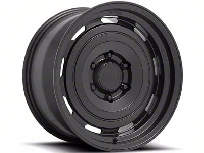 KMC Roswell Satin Black 6-Lug Wheel; 17x8.5; 18mm Offset (99-06 Sierra 1500)