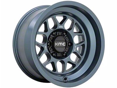 KMC Terra Metallic Blue 6-Lug Wheel; 18x8.5; 0mm Offset (99-06 Sierra 1500)