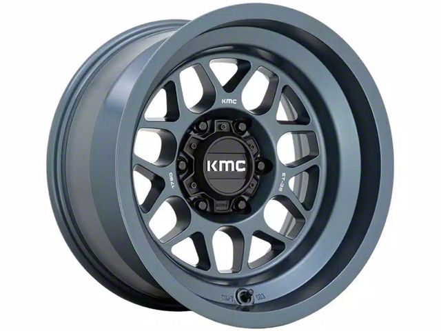 KMC Terra Metallic Blue 6-Lug Wheel; 18x8.5; 0mm Offset (99-06 Sierra 1500)