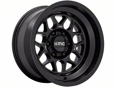 KMC Terra Satin Black 6-Lug Wheel; 17x8.5; 0mm Offset (99-06 Sierra 1500)