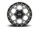 KMC Dirty Harry Satin Gray with Black Lip 6-Lug Wheel; 17x8.5; 18mm Offset (99-06 Silverado 1500)