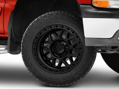 KMC GRS Satin Black 6-Lug Wheel; 20x9; 18mm Offset (99-06 Silverado 1500)