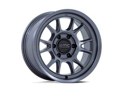 KMC Range Matte Anthracite 6-Lug Wheel; 17x8.5; -10mm Offset (99-06 Silverado 1500)