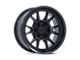KMC Range Matte Black 6-Lug Wheel; 17x8.5; -10mm Offset (99-06 Silverado 1500)