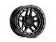 KMC Recon Satin Black 6-Lug Wheel; 17x8.5; 18mm Offset (99-06 Silverado 1500)