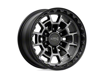 KMC Summit Satin Black with Gray Tint 6-Lug Wheel; 16x8; 0mm Offset (99-06 Silverado 1500)