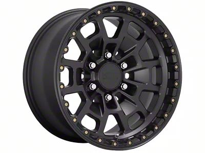 KMC Summit Satin Black 6-Lug Wheel; 17x8.5; 18mm Offset (99-06 Silverado 1500)