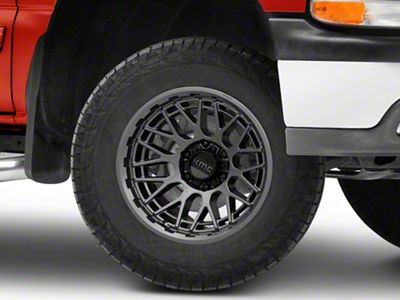 KMC Technic Anthracite 6-Lug Wheel; 18x9; 18mm Offset (99-06 Silverado 1500)