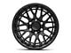 KMC Technic Satin Black 6-Lug Wheel; 18x9; 18mm Offset (99-06 Silverado 1500)