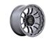 KMC Wrath Matte Anthracite 6-Lug Wheel; 17x8.5; -10mm Offset (99-06 Silverado 1500)