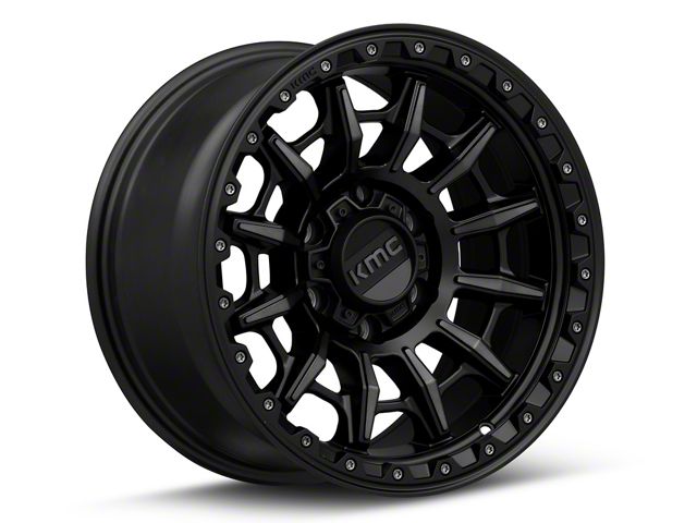 KMC Carnage Satin Black with Gray Tint 6-Lug Wheel; 17x9; -12mm Offset (23-24 Canyon)