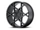 KMC Crosshair Satin Black 6-Lug Wheel; 24x9.5; 15mm Offset (23-24 Canyon)