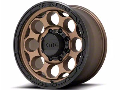 KMC Dirty Harry Matte Bronze with Black Lip 6-Lug Wheel; 17x9; -12mm Offset (23-24 Canyon)
