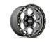 KMC Dirty Harry Satin Gray with Black Lip 6-Lug Wheel; 17x8.5; 18mm Offset (23-24 Canyon)