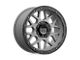 KMC Grenade Off-Road Matte Gray with Matte Black Lip 6-Lug Wheel; 17x9; 18mm Offset (15-22 Colorado)