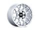 KMC Hatchet Gloss Silver with Machined Face 6-Lug Wheel; 17x8.5; 25mm Offset (15-22 Canyon)