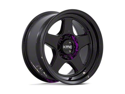 KMC Lobo Matte Black 6-Lug Wheel; 17x8.5; -10mm Offset (15-22 Canyon)